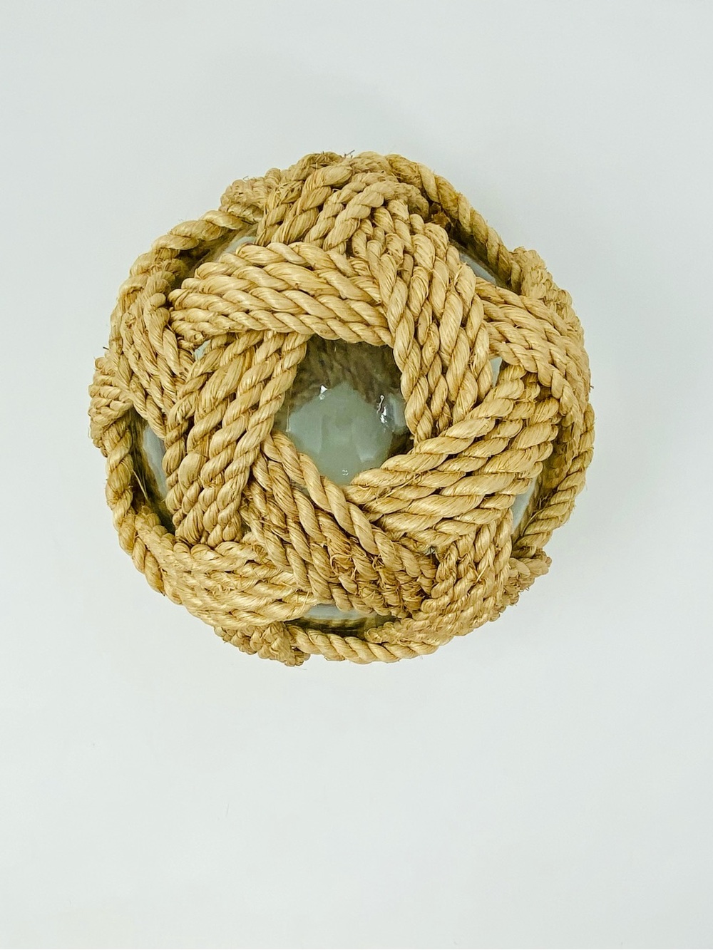 Woven Rope Knot Glass Home Decor